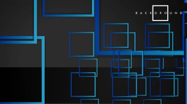 Vektör Modern Soyut Kareler Arka Planlar . siyah yeşil degrade ile. eps 10 şablonu