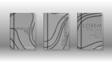 Geometrik tasarım arka planlı kapak kitabı.