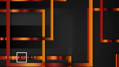 Vektör Modern Soyut Kareler Arka Planlar . siyah ve metal renk degradesi ile. eps 10 şablonu