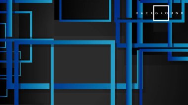 Vektör Modern Soyut Kareler Arka Planlar . siyah yeşil degrade ile. eps 10 şablonu