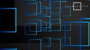 Vektör Modern Soyut Kareler Arka Planlar . siyah yeşil degrade ile. eps 10 şablonu