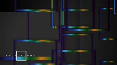 Modern Soyut Vektör Kutusu Arka Plan. renkli degrade şeritler ile. eps 10 şablonu