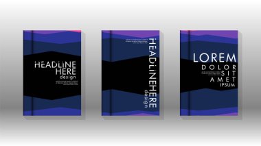 Kapak kitabı kavramı soyut geometrik arka plan renk ve şekillerin bir kombinasyonu ile