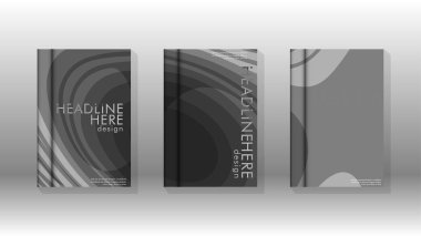 Geometrik tasarım arka planlı kapak kitabı.