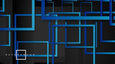 Vektör Modern Soyut Kareler Arka Planlar . siyah yeşil degrade ile. eps 10 şablonu