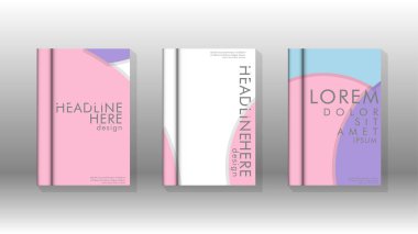 Kurumsal iş yıllık rapor kitap kapağı broşür el ilanı posteri için soyut düşük daire şekil arka plan. Eps10 vektör şablonu