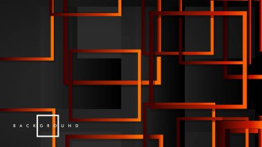 Vektör Modern Soyut Kareler Arka Planlar . siyah kırmızı turuncu degrade ile. eps 10 şablonu