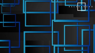 Vektör Modern Soyut Kareler Arka Planlar . siyah yeşil degrade ile. eps 10 şablonu