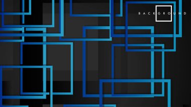 Vektör Modern Soyut Kareler Arka Planlar . siyah yeşil degrade ile. eps 10 şablonu