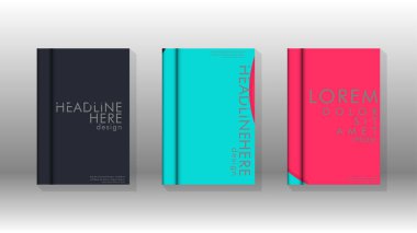 Kurumsal iş yıllık rapor kitap kapağı broşür el ilanı posteri için soyut düşük daire şekil arka plan. Eps10 vektör şablonu