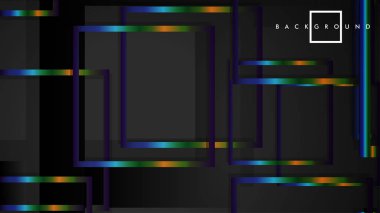 Modern Soyut Vektör Kutusu Arka Plan. renkli degrade şeritler ile. eps 10 şablonu