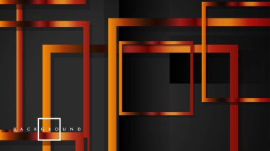 Vektör Modern Soyut Kareler Arka Planlar . siyah ve metal renk degradesi ile. eps 10 şablonu