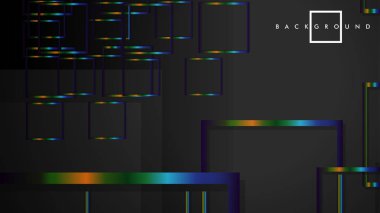 Modern Soyut Vektör Kutusu Arka Plan. renkli degrade şeritler ile. eps 10 şablonu