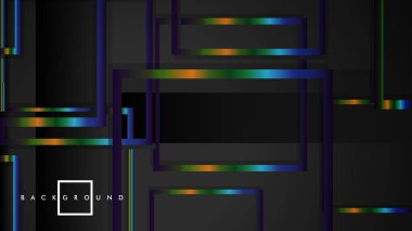 Modern Soyut Vektör Kutusu Arka Plan. renkli degrade şeritler ile. eps 10 şablonu