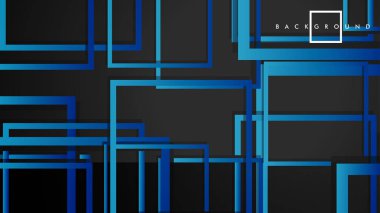 Vektör Modern Soyut Kareler Arka Planlar . siyah yeşil degrade ile. eps 10 şablonu