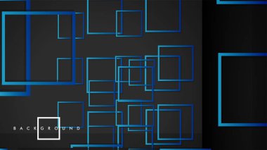 Vektör Modern Soyut Kareler Arka Planlar . siyah yeşil degrade ile. eps 10 şablonu