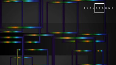 Modern Soyut Vektör Kutusu Arka Plan. renkli degrade şeritler ile. eps 10 şablonu