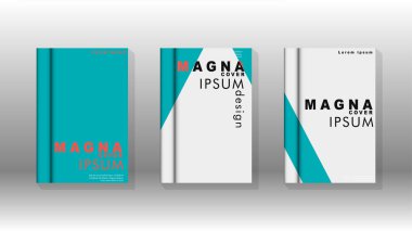 Soyut kitap kapağı düzeninin arka planı. Broşürler, dergiler, vektör şablonları vb. için. Modern tasarımlar Eps 10'da geometrik desenler oluşturur