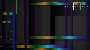 Modern Soyut Vektör Kutusu Arka Plan. renkli degrade şeritler ile. eps 10 şablonu