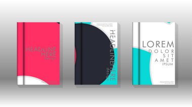 Minimal vektör tasarımı kapsar. Yuvarlak şekiller kompozisyon. Eps10 vektör şablonu