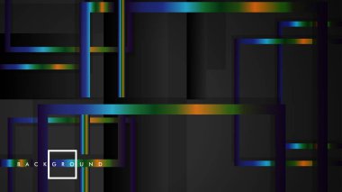 Modern Soyut Vektör Kutusu Arka Plan. renkli degrade şeritler ile. eps 10 şablonu