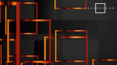 Vektör Modern Soyut Kareler Arka Planlar . siyah ve metal renk degradesi ile. eps 10 şablonu