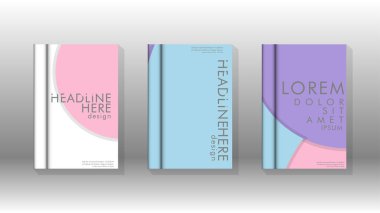 Kurumsal iş yıllık rapor kitap kapağı broşür el ilanı posteri için soyut düşük daire şekil arka plan. Eps10 vektör şablonu