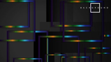 Modern Soyut Vektör Kutusu Arka Plan. renkli degrade şeritler ile. eps 10 şablonu