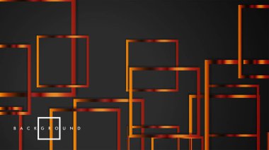 Vektör Modern Soyut Kareler Arka Planlar . siyah ve metal renk degradesi ile. eps 10 şablonu