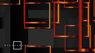 Vektör Modern Soyut Kareler Arka Planlar . siyah ve metal renk degradesi ile. eps 10 şablonu