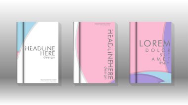 Kurumsal iş yıllık rapor kitap kapağı broşür el ilanı posteri için soyut düşük daire şekil arka plan. Eps10 vektör şablonu