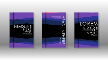 Kapak kitabı kavramı soyut geometrik arka plan renk ve şekillerin bir kombinasyonu ile