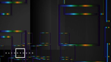 Modern Soyut Vektör Kutusu Arka Plan. renkli degrade şeritler ile. eps 10 şablonu