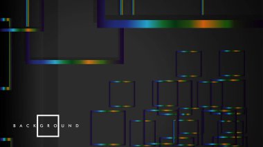 Modern Soyut Vektör Kutusu Arka Plan. renkli degrade şeritler ile. eps 10 şablonu