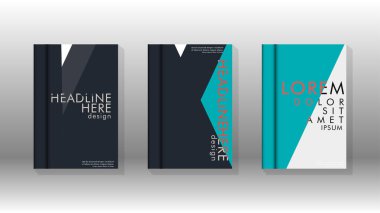 Soyut kitap kapağı düzeninin arka planı. Broşürler, dergiler, vektör şablonları vb. için. Modern tasarımlar Eps 10'da geometrik desenler oluşturur