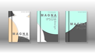 Kurumsal iş yıllık rapor kitap kapağı broşür el ilanı posteri için soyut düşük daire şekil arka plan. Eps10 vektör şablonu