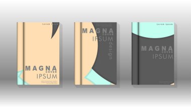 Posterler, kapaklar, broşürler, şirket yıllık iş, vb için soyut daire şekil arka planlar.