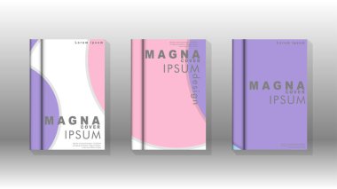 Kurumsal iş yıllık rapor kitap kapağı broşür el ilanı posteri için soyut düşük daire şekil arka plan. Eps10 vektör şablonu