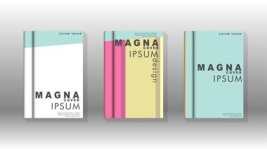 Kapak kitabı kavramı soyut geometrik arka plan renk ve şekillerin bir kombinasyonu ile