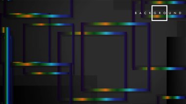 Modern Soyut Vektör Kutusu Arka Plan. renkli degrade şeritler ile. eps 10 şablonu