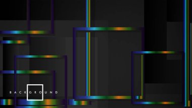 Modern Soyut Vektör Kutusu Arka Plan. renkli degrade şeritler ile. eps 10 şablonu