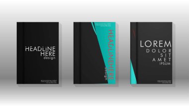 Geometrik tasarım arka planlı kapak kitabı