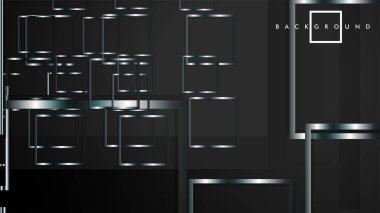 Modern Soyut Vektör Kutusu Arka Plan. beyaz degrade şeritler ile. eps 10 şablonu