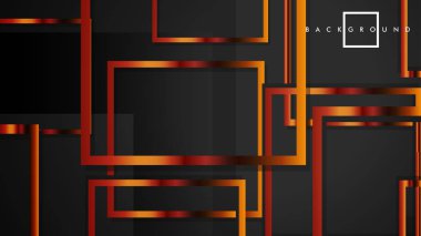 Vektör Modern Soyut Kareler Arka Planlar . siyah ve metal renk degradesi ile. eps 10 şablonu