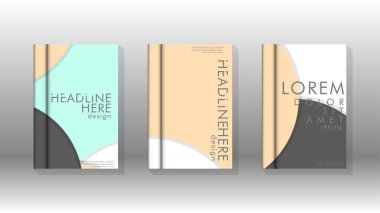 Posterler, kapaklar, broşürler, şirket yıllık iş, vb için soyut daire şekil arka planlar.