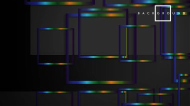 Modern Soyut Vektör Kutusu Arka Plan. renkli degrade şeritler ile. eps 10 şablonu