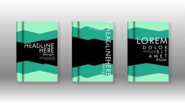 Kapak kitabı kavramı soyut geometrik arka plan renk ve şekillerin bir kombinasyonu ile