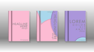 Kurumsal iş yıllık rapor kitap kapağı broşür el ilanı posteri için soyut düşük daire şekil arka plan. Eps10 vektör şablonu