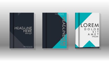 Soyut kitap kapağı düzeninin arka planı. Broşürler, dergiler, vektör şablonları vb. için. Modern tasarımlar Eps 10'da geometrik desenler oluşturur