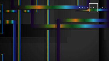 Modern Soyut Vektör Kutusu Arka Plan. renkli degrade şeritler ile. eps 10 şablonu